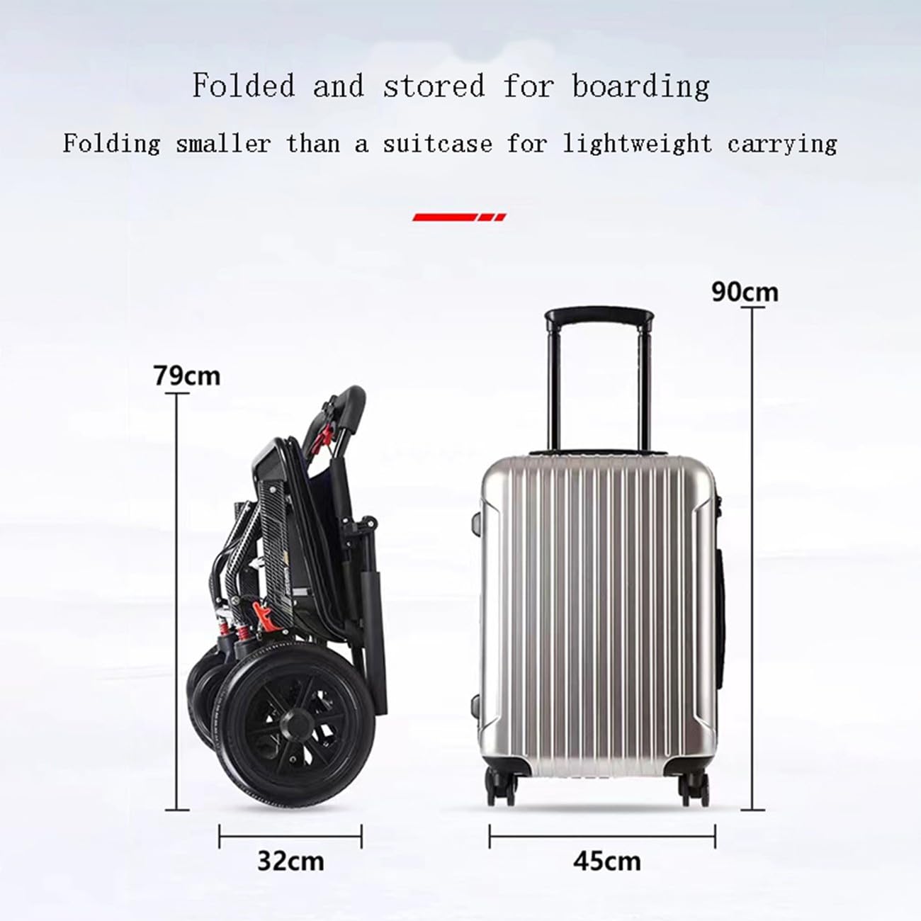 Amazon.co.jp: 機内持ち込み可能な車椅子簡易旅行高齢者専用